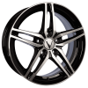 Диск B219 6,5*16 45 5*114,3 67,1 алмаз черный Vector 21907AB