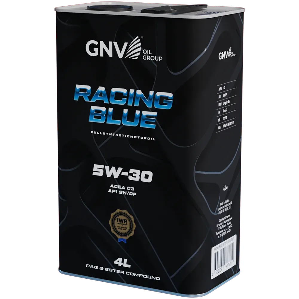 Моторное масло GNV Racing Blue 5W30 (PAG&ESTER) SN/CF C3 4 л