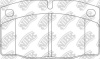 Колодки тормозные NIBK PN0234