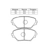 Колодки тормозные NIBK PN1447 передние дисковые