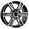 Диск B222 7,5*17 25 6*139,7 106,1 алмаз черный Vector 22200AB