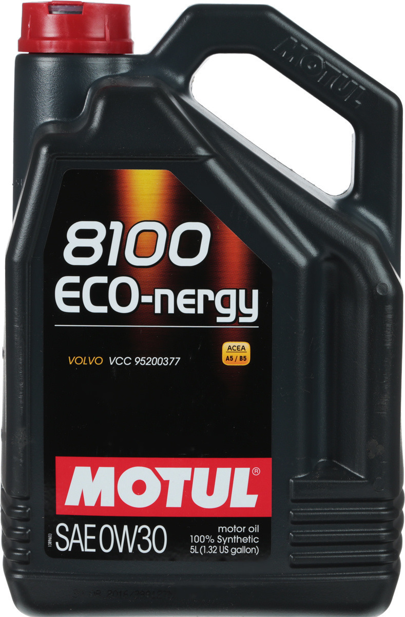 Масло Motul 8100 Eco-nergy SAE 5W30 5л A5/B5; SL/CF Volvo VCC 95200377