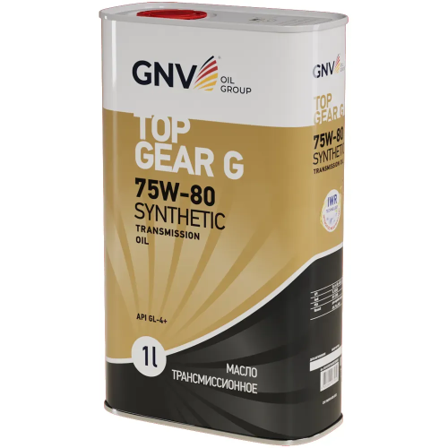 Трансмиссионное масло GNV Top Gear G Synthetic 75W80 GL-4 1 л