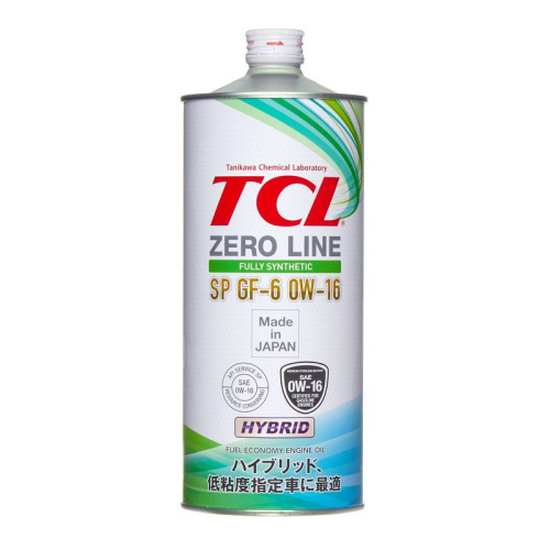 Масло TCL Zero Line Fully Synth, Fuel Economy, SP, GF-6, 0W16, 1л, Z0010016SP