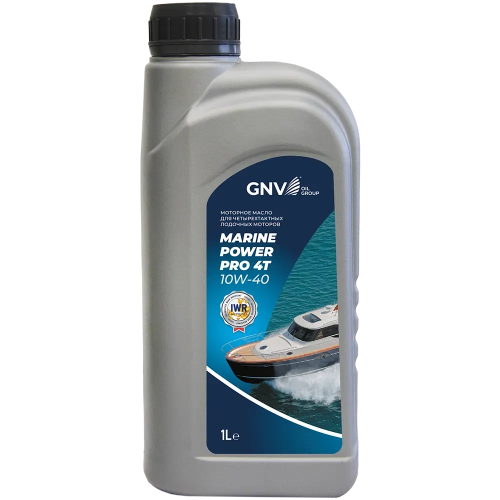 Моторное масло для мототехники GNV Marine Power Pro 4T 10W40 МИНЕР 1 л