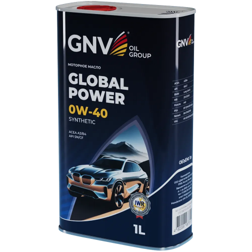Моторное масло GNV Global Power 0W40 СИНТ SN/CF A3/B4 1 л