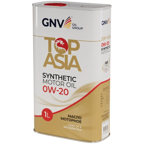 Моторное масло GNV Top Asia 0W20 СИНТ SP/SN+ GF-6A/5 1 л