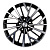 Диск KHW1717 (ZV 17_Changan CS75) 7*17 45 5*114,3 60,1 BLACK-FP KHOMEN Wheels KHW101776