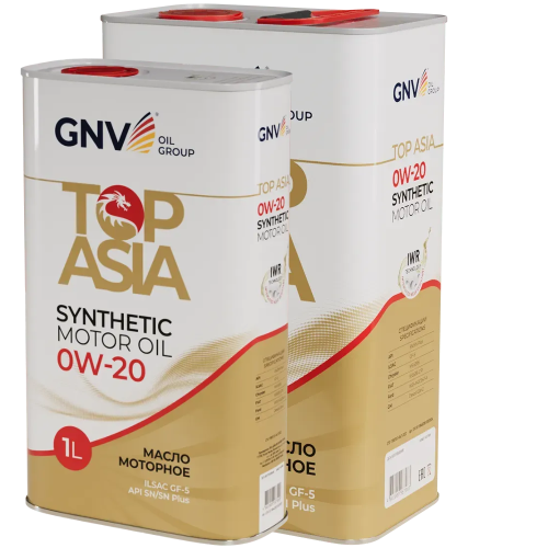 Моторное масло GNV Top Asia 0W20 СИНТ SP/SN+ GF-6A/5 (Image box 4+1) 5 л