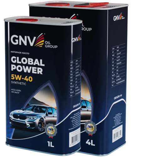 Моторное масло GNV Global Power 5W40 СИНТ SN A3/B4 (Image box 4+1) 5 л