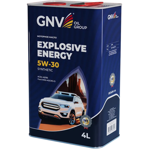 Моторное масло GNV EXPLOSIVE ENERGY 5W30 СИНТ A5/B5 4 л