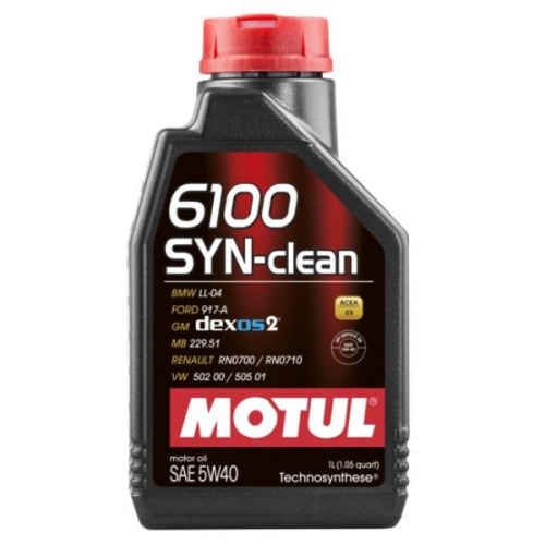 Масло Motul 6100 Syn-Clean SAE 5W40 1л