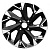 Диск KHW1402 (14_ZV Accent/Getz/i20 ) 5,5*14 38 4*100 67,1 BLACK-FP KHOMEN Wheels KHW104109