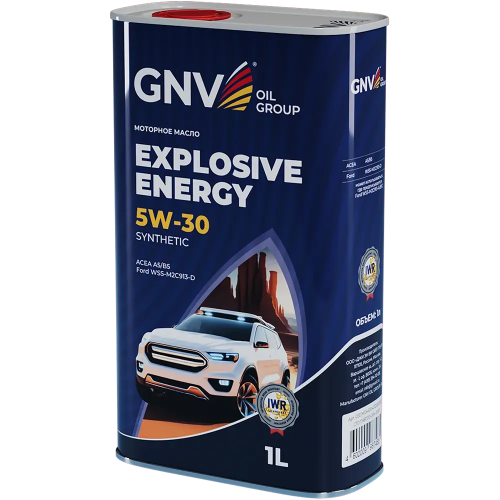 Моторное масло GNV EXPLOSIVE ENERGY 5W30 СИНТ A5/B5 1 л