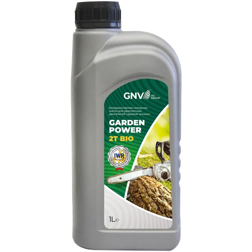 Моторное масло для мототехники GNV Garden Power 2T Bio (зелёный) МИНЕР 1 л
