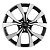Диск KHW1906 (Hyundai Tucson) 7*19 51 5*108 67,1 BLACK-FP KHOMEN Wheels KHW190606BLF