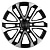 Диск KHW1805 (18_ZV Toyota LC Prado) 7,5*18 25 6*139,7 106,1 BLACK-FP KHOMEN Wheels KHW103503
